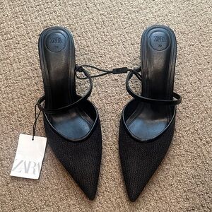 Zara Elegant Black Heels
